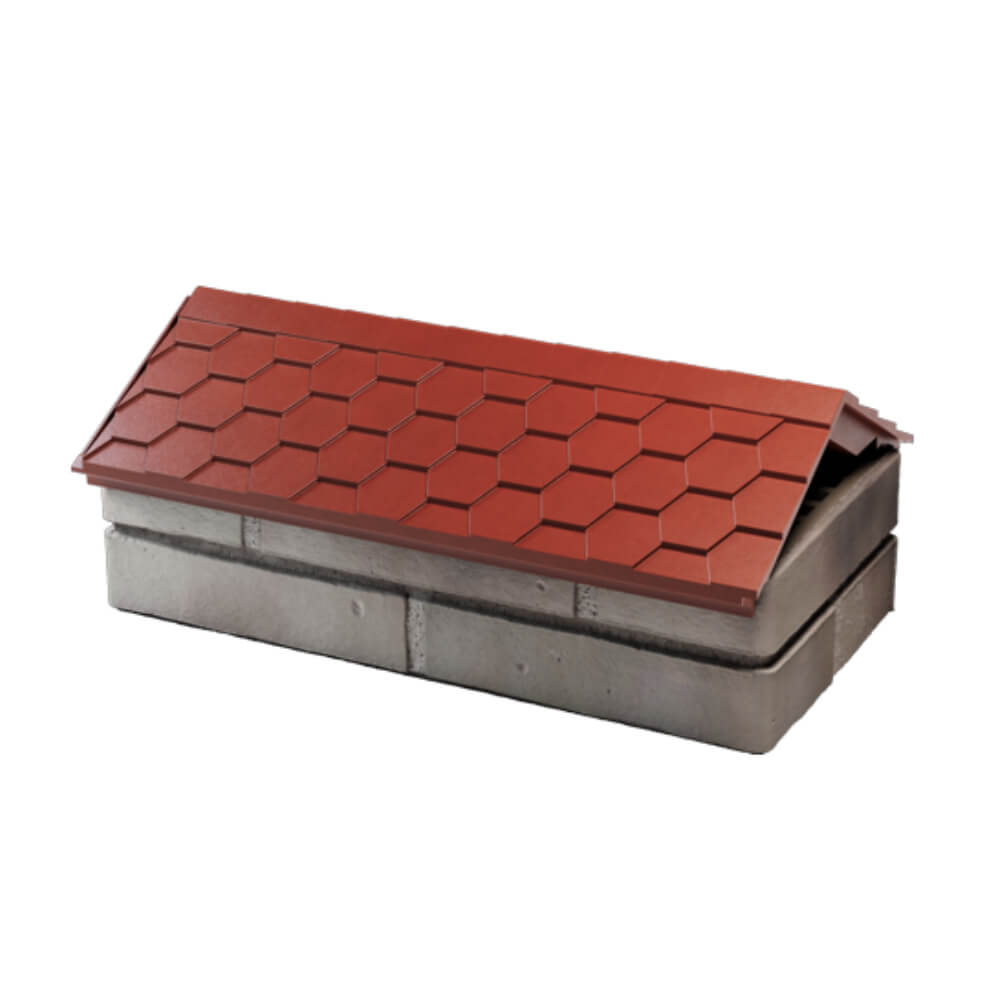 Парапет Zking Эверест Красный с посадкой на 1 кирпич (200/225/255мм) в Нижнем Тагиле фото