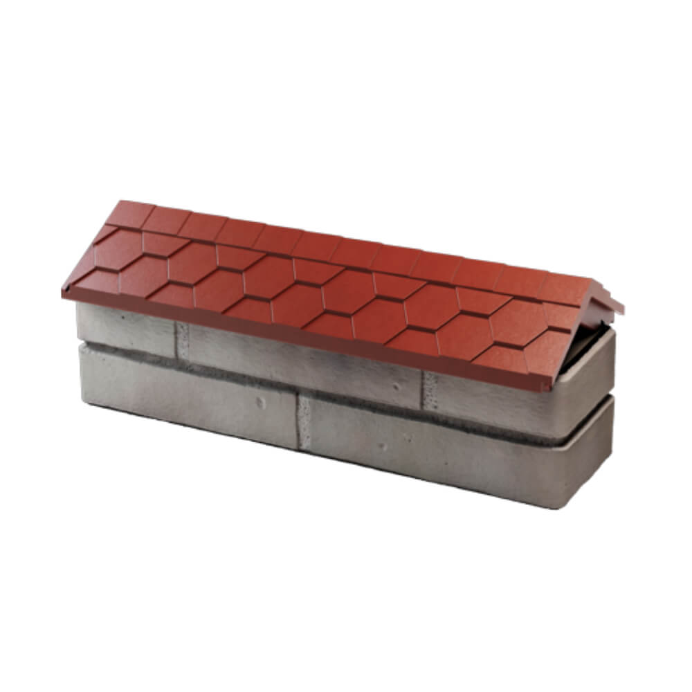 Парапет Zking Эверест Красный с посадкой на 0.5 кирпича (130мм) в Нижнем Тагиле фото