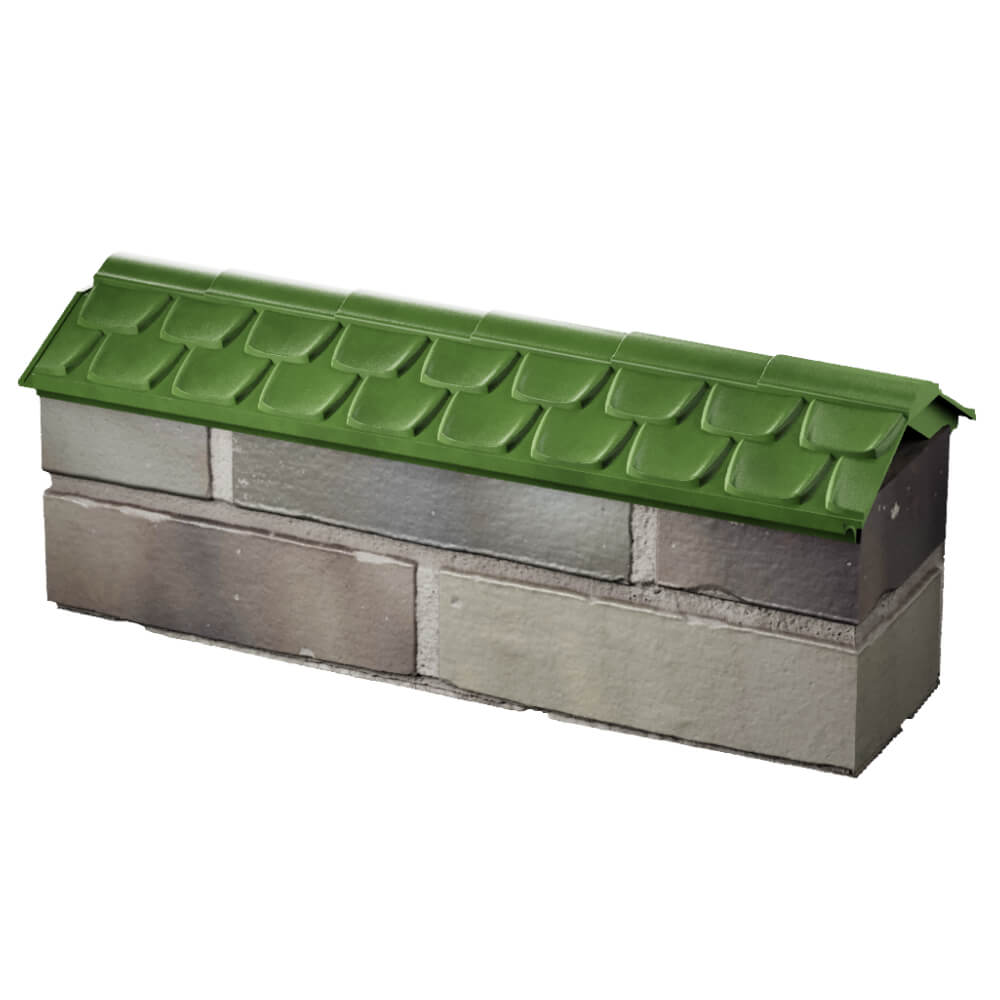 Парапет Zking Эльбрус Зеленый с посадкой на 0.5 кирпича (130мм) в Нижнем Тагиле фото