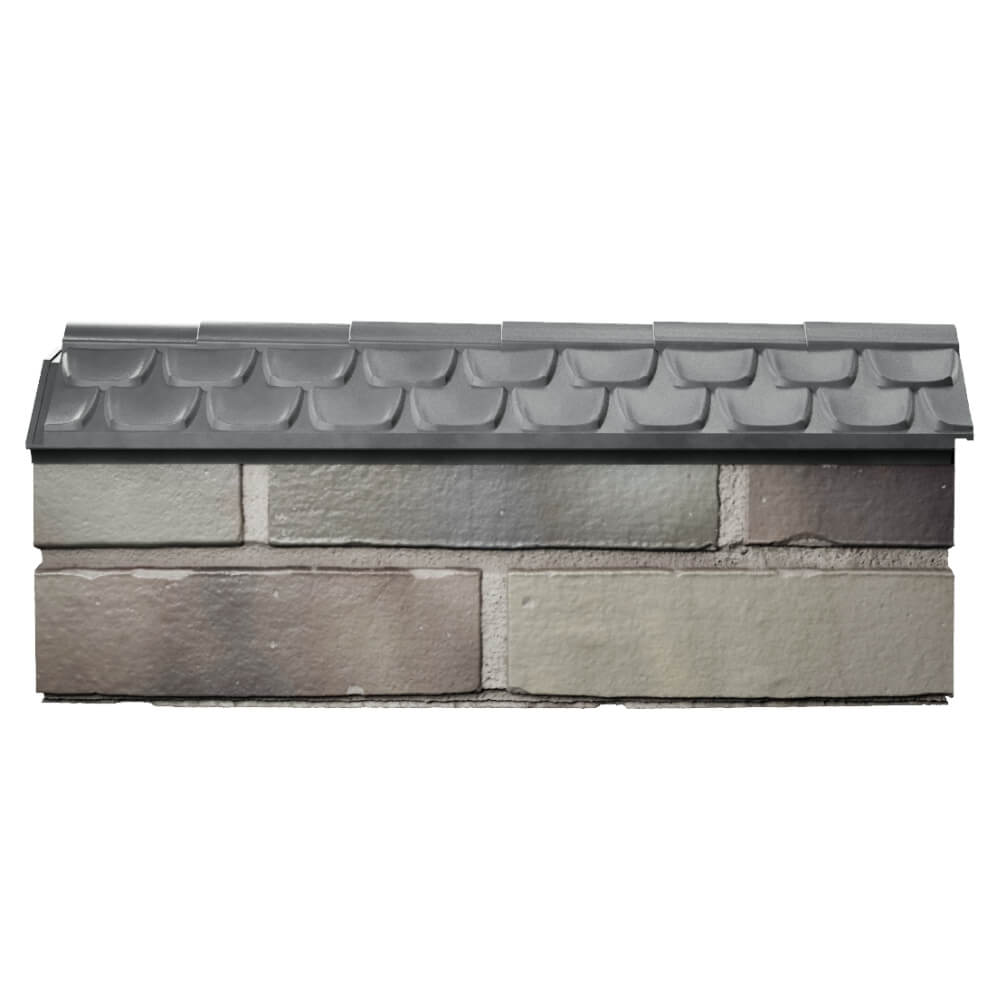 Парапет Zking Эльбрус Серый с посадкой на 0.5 кирпича (130мм) в Нижнем Тагиле фото
