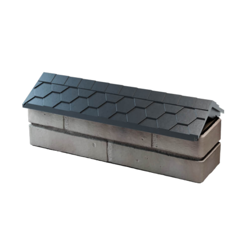 Парапет Zking Эверест Серый с посадкой на 0.5 кирпича (130мм) в Нижнем Тагиле фото