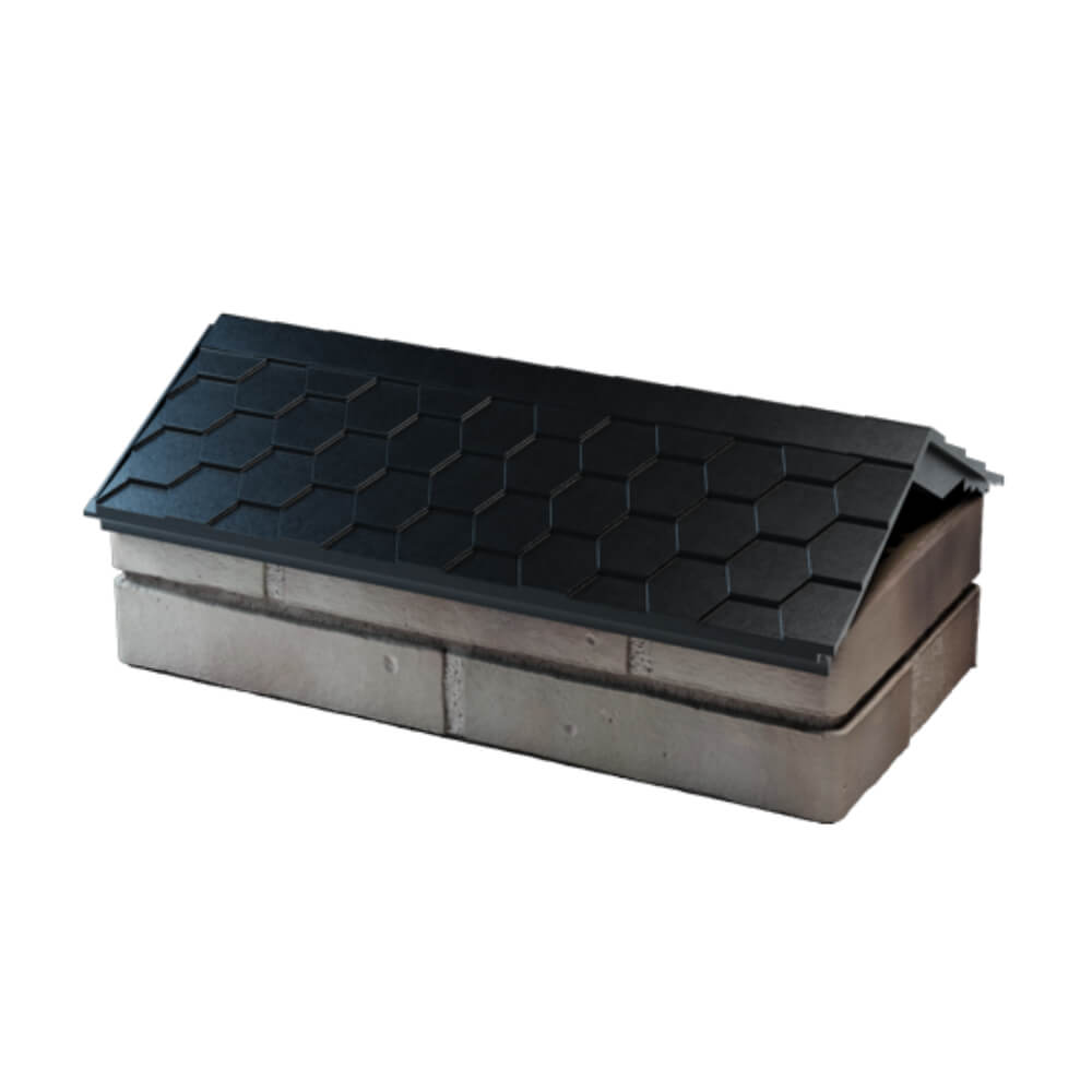 Парапет Zking Эверест Черный с посадкой на 1 кирпич (200/225/255мм) в Нижнем Тагиле фото