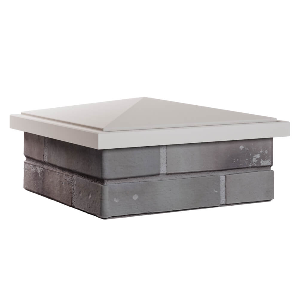 Колпак Zking БонаМоно Бежевый на столб 1.5х1.5 кирпича (385х385, 400х400мм) в Нижнем Тагиле фото