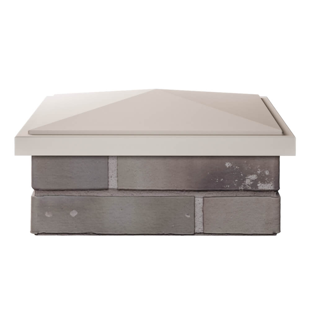 Колпак Zking БонаМоно Бежевый на столб 1.5х1.5 кирпича (385х385, 400х400мм) Нижний Тагил фото