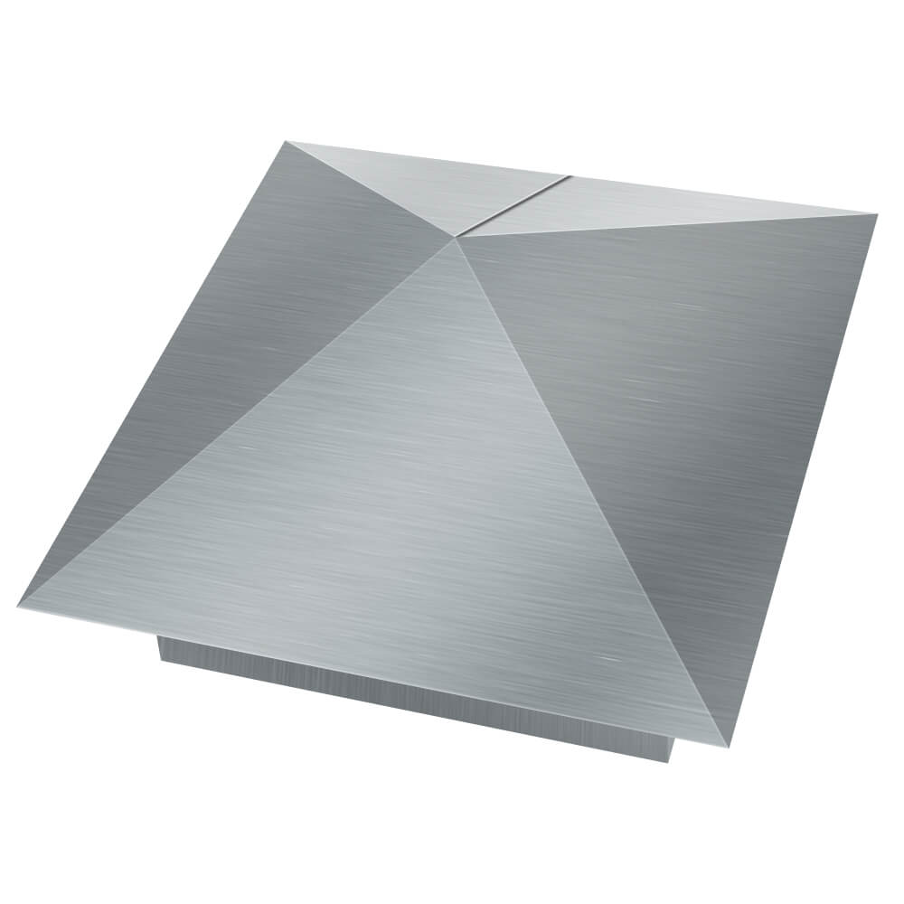 Колпак металлический 400х400мм оцинкованный заборный Нижний Тагил фото