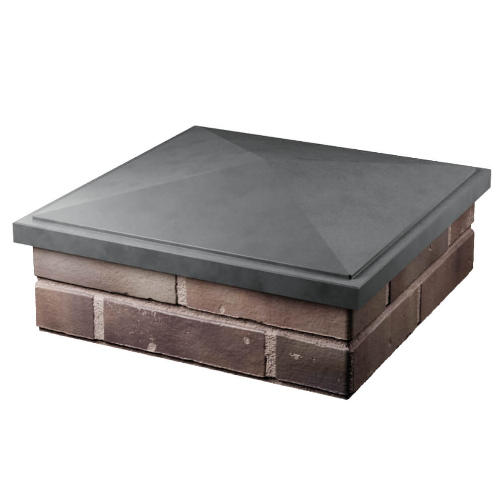 Колпак Zking БонаМоно Серый на столб 2х2 кирпича (515х515, 530х530мм) в Нижнем Тагиле фото