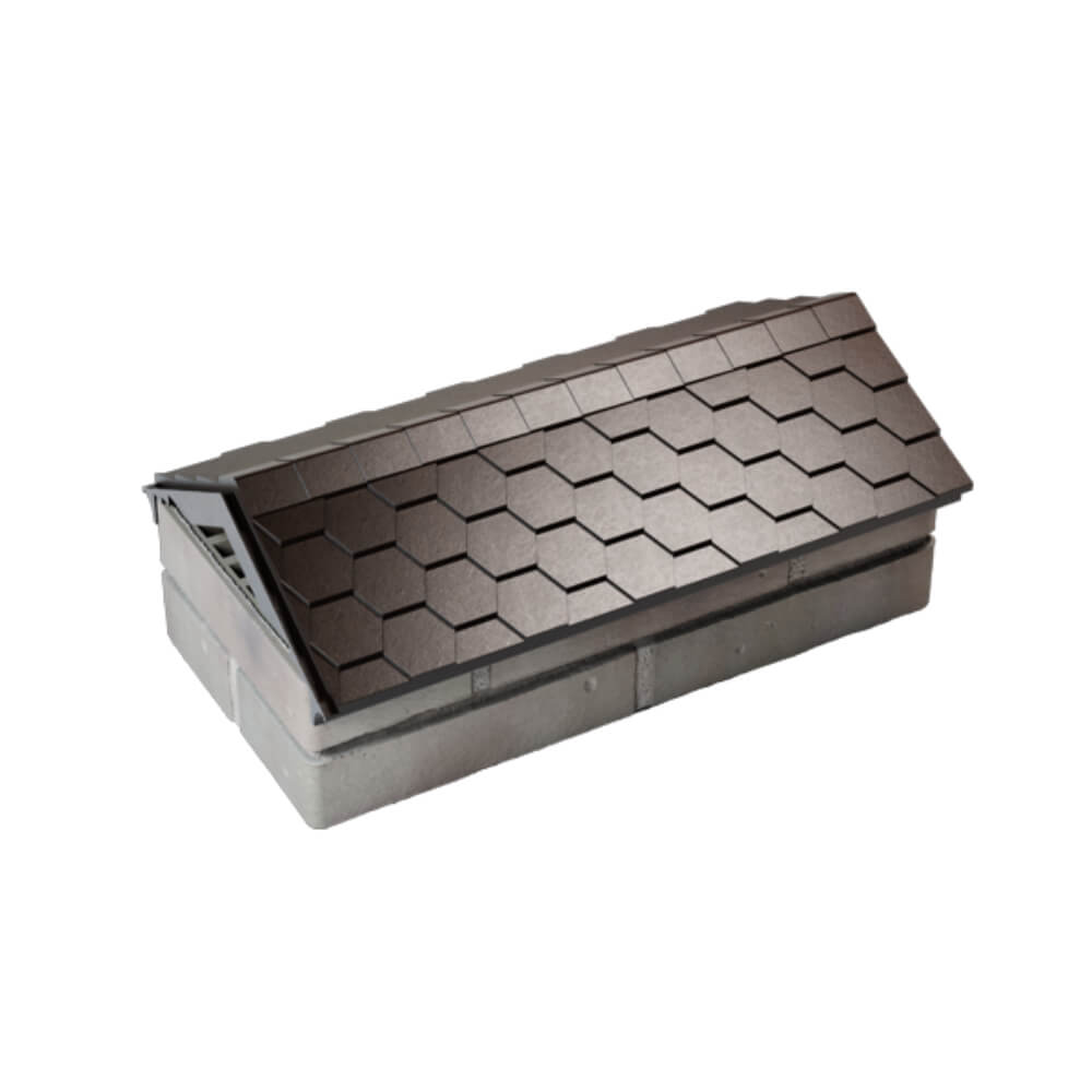 Парапет Zking Эверест Коричневый с посадкой на 1 кирпич (200/225/255мм) в Нижнем Тагиле фото