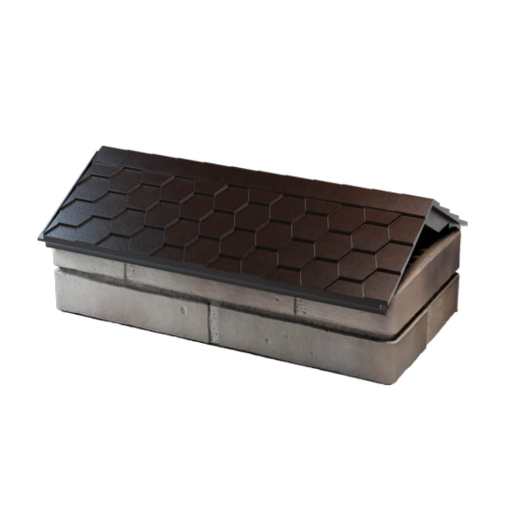 Парапет Zking Эверест Коричневый с посадкой на 1 кирпич (200/225/255мм) в Нижнем Тагиле фото