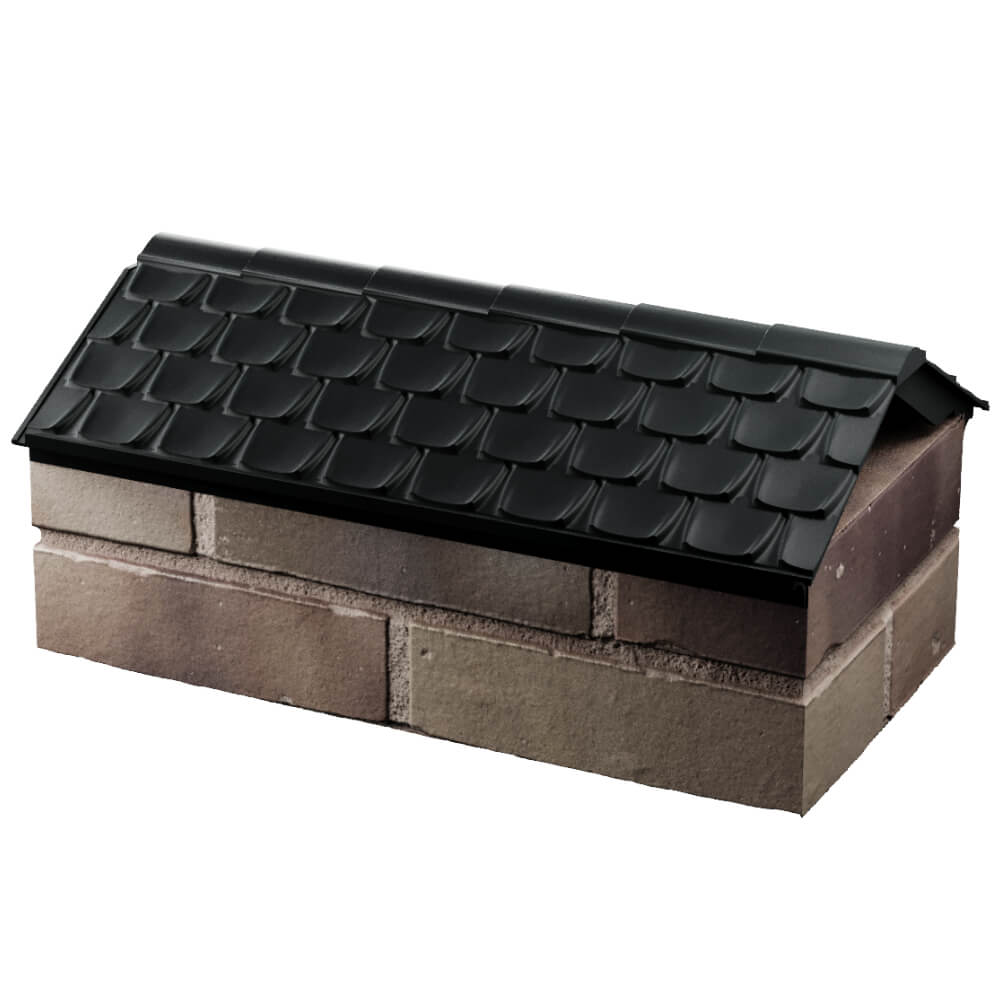 Парапет Zking Эльбрус Черный с посадкой на 1 кирпич (255мм) в Нижнем Тагиле фото