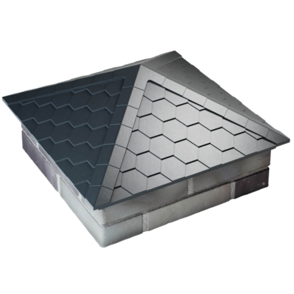 Колпак Zking Эверест Серый на столб 2х2 кирпича (535х535мм) Нижний Тагил фото