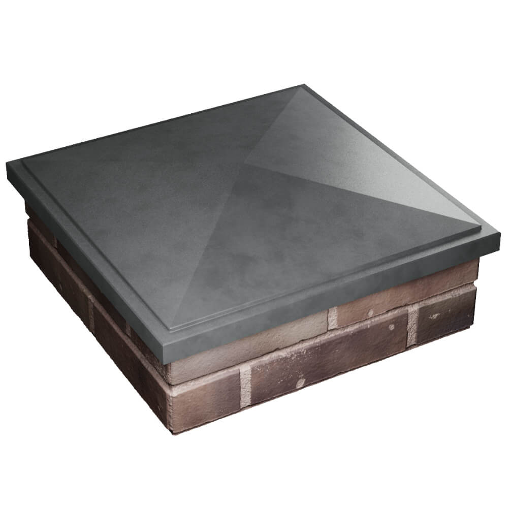 Колпак Zking БонаМоно Серый на столб 2х2 кирпича (515х515, 530х530мм) в Нижнем Тагиле фото