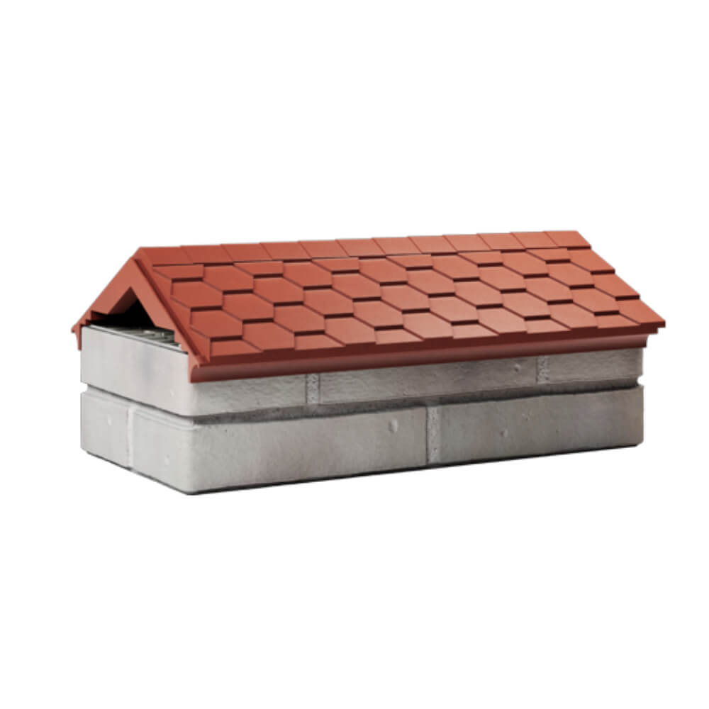Парапет Zking Эверест Красный с посадкой на 1 кирпич (200/225/255мм) Нижний Тагил фото