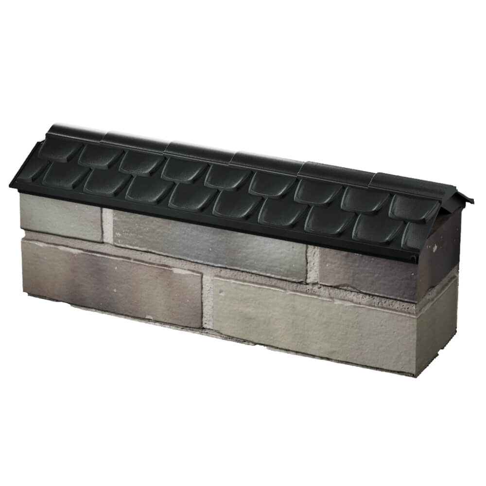 Парапет Zking Эльбрус Черный с посадкой на 0.5 кирпича (130мм) в Нижнем Тагиле фото