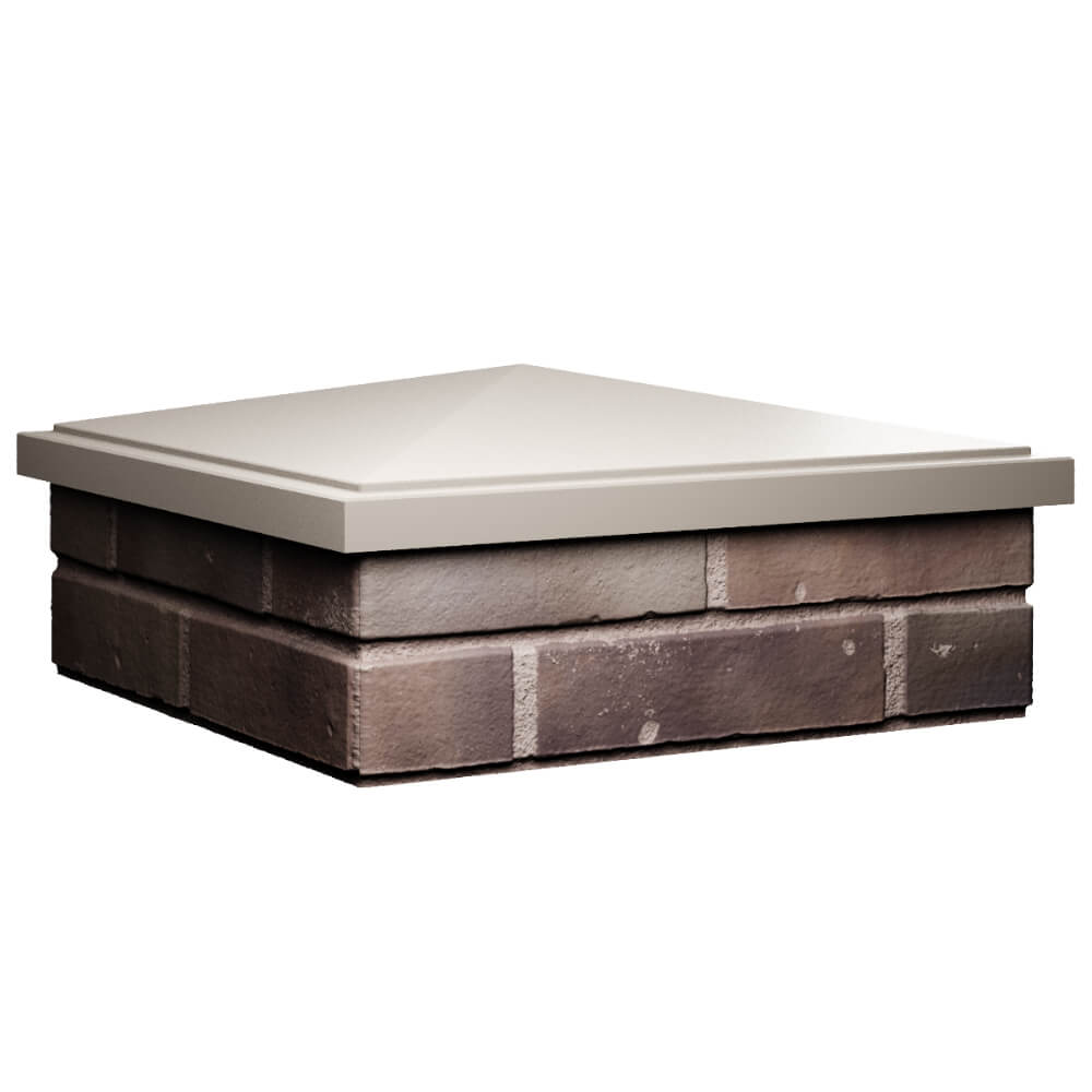 Колпак Zking БонаМоно Бежевый на столб 2х2 кирпича (515х515, 530х530мм) в Нижнем Тагиле фото