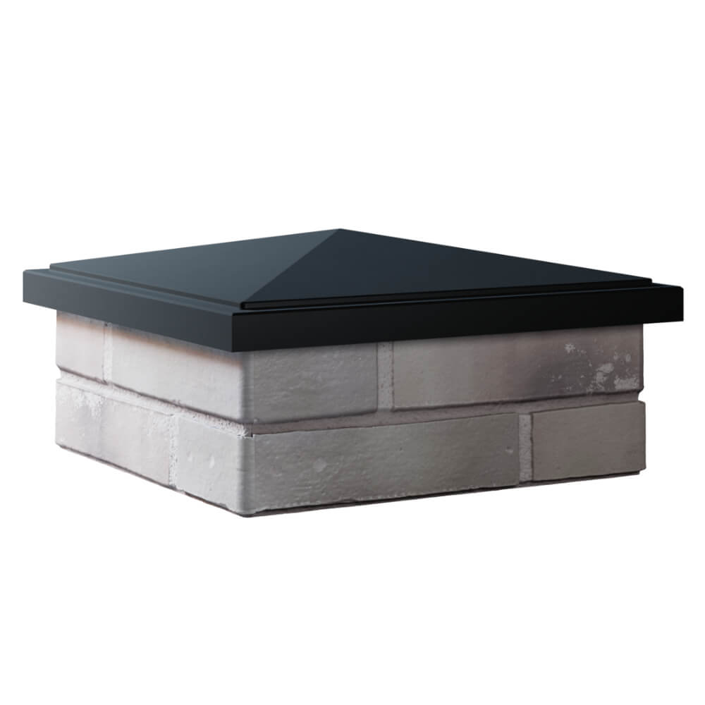 Колпак Zking БонаМоно Черный на столб 1.5х1.5 кирпича (385х385, 400х400мм) в Нижнем Тагиле фото