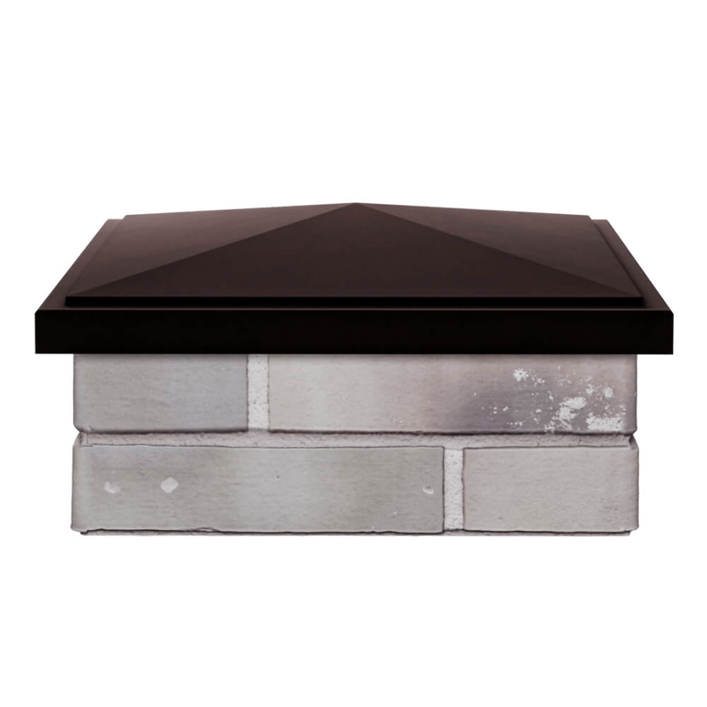 Колпак Zking БонаМоно Коричневый на столб 1.5х1.5 кирпича (385х385, 400х400мм) Нижний Тагил фото