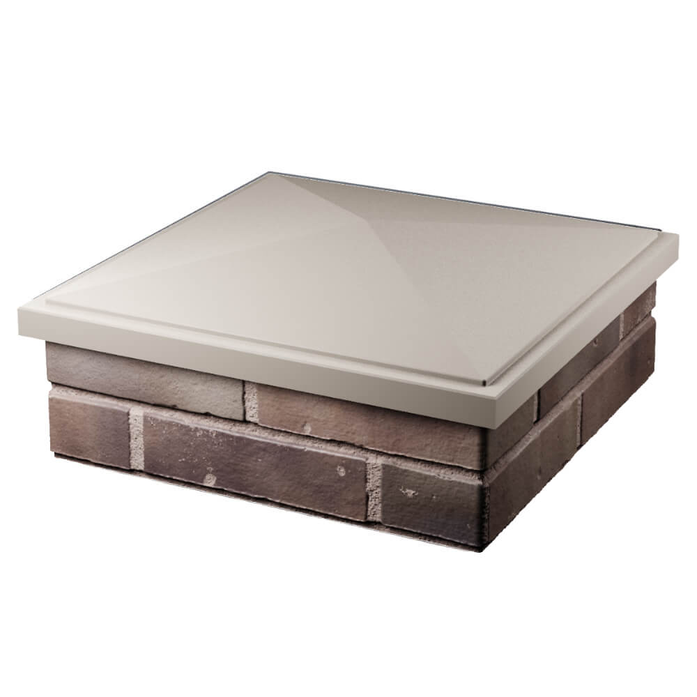 Колпак Zking БонаМоно Бежевый на столб 2х2 кирпича (515х515, 530х530мм) в Нижнем Тагиле фото