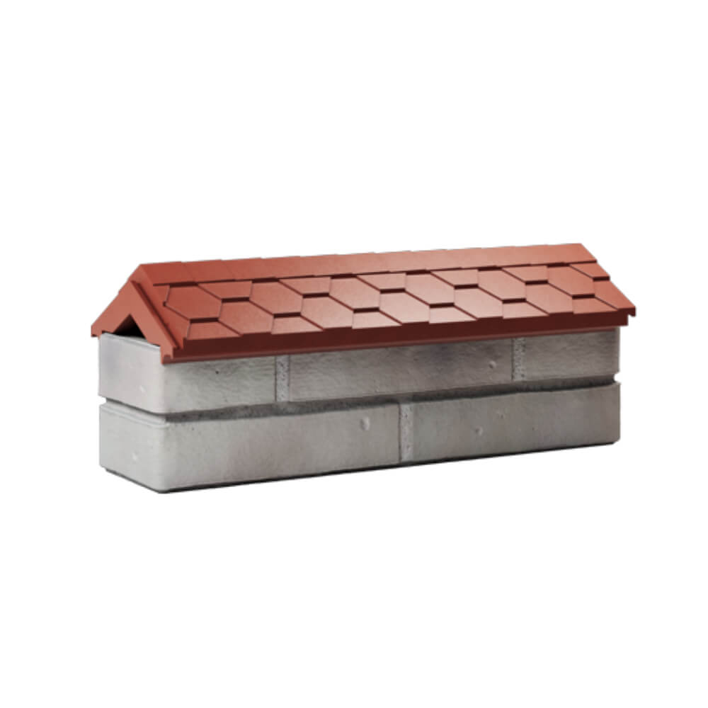 Парапет Zking Эверест Красный с посадкой на 0.5 кирпича (130мм) Нижний Тагил фото