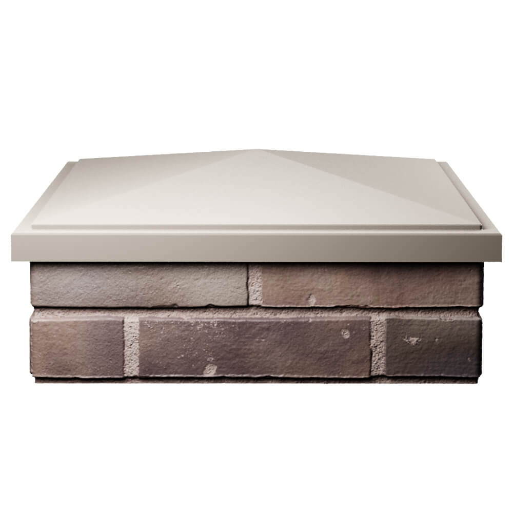 Колпак Zking БонаМоно Бежевый на столб 2х2 кирпича (515х515, 530х530мм) Нижний Тагил фото