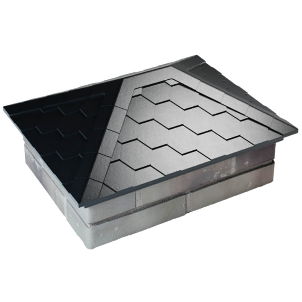 Колпак Zking Эверест Черный на столб 2х1.5 кирпича (520х390мм) Нижний Тагил фото