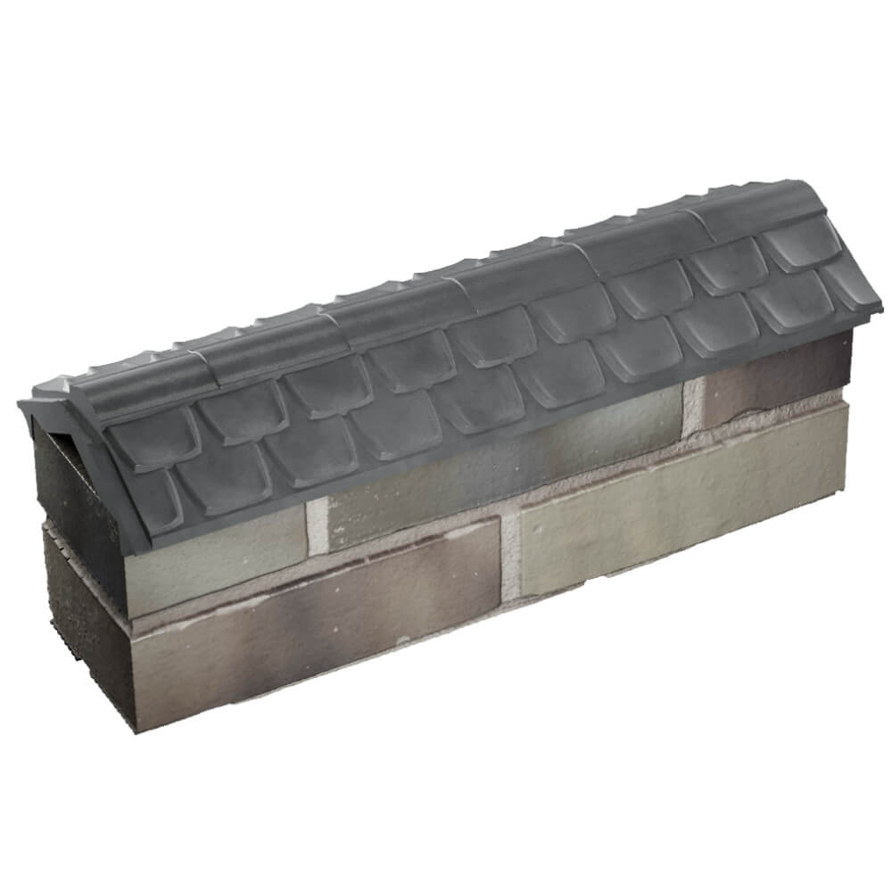 Парапет Zking Эльбрус Серый с посадкой на 0.5 кирпича (130мм) в Нижнем Тагиле фото