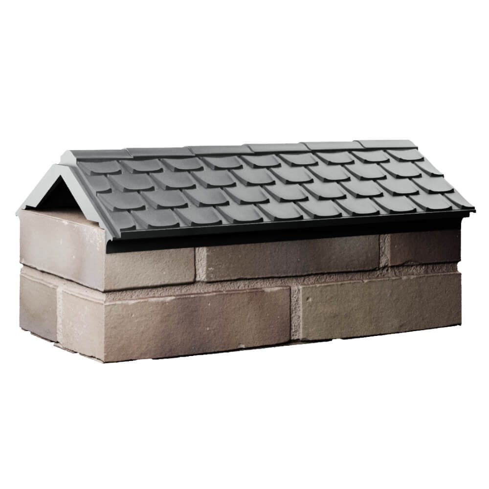 Парапет Zking Эльбрус Серый с посадкой на 1 кирпич (255мм) Нижний Тагил фото