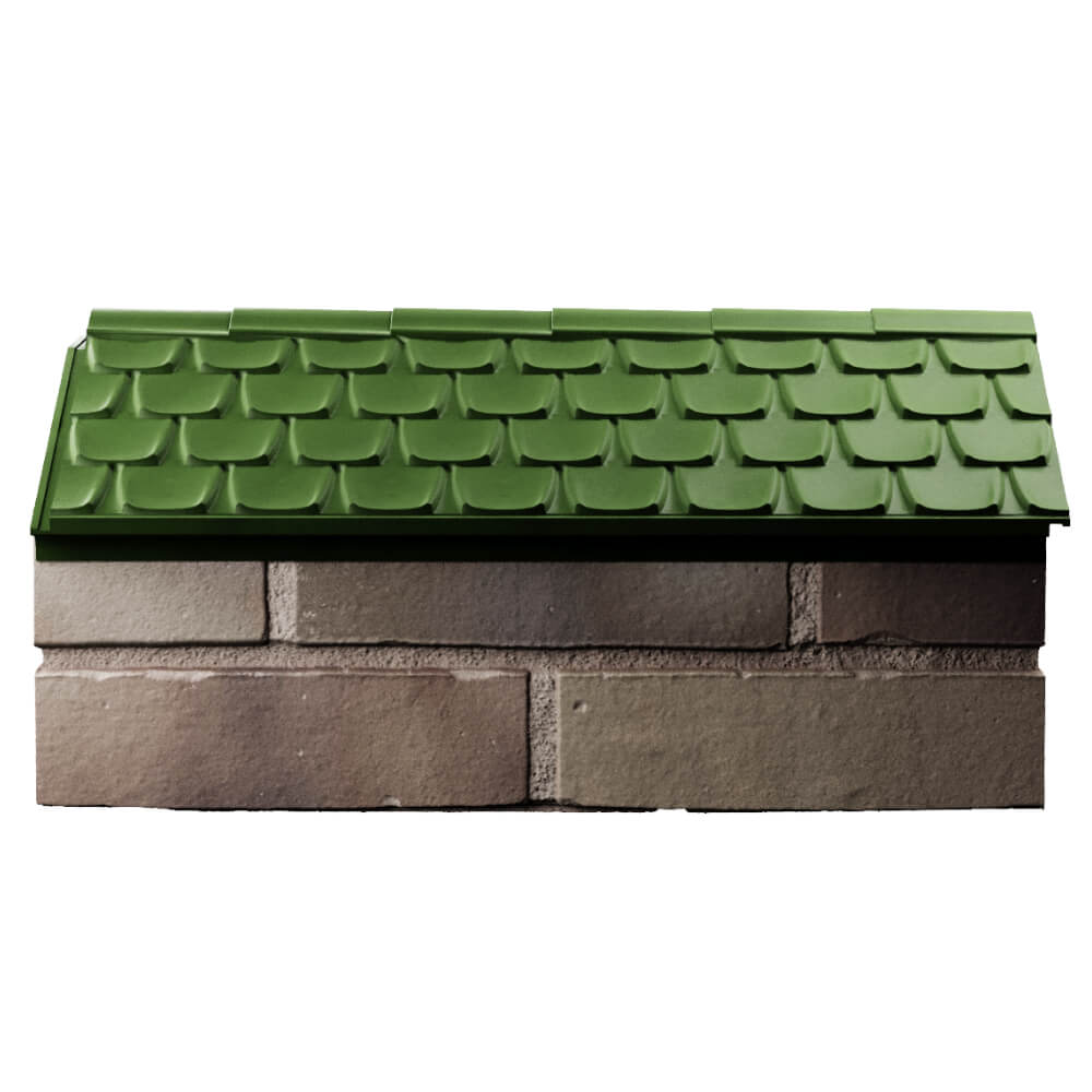 Парапет Zking Эльбрус Зеленый с посадкой на 1 кирпич (255мм) в Нижнем Тагиле фото