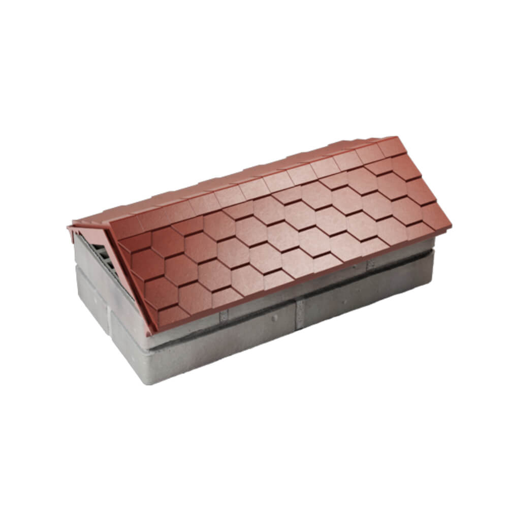 Парапет Zking Эверест Красный с посадкой на 1 кирпич (200/225/255мм) в Нижнем Тагиле фото