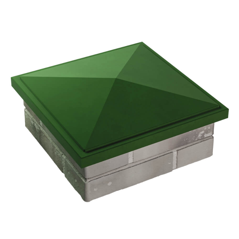 Колпак Zking БонаМоно Зеленый на столб 1.5х1.5 кирпича (385х385, 400х400мм) в Нижнем Тагиле фото