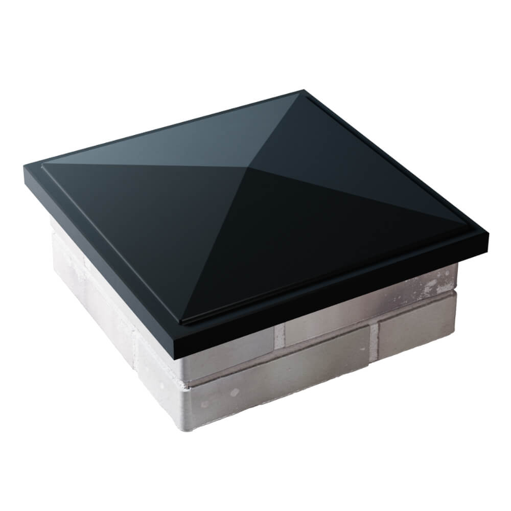 Колпак Zking БонаМоно Черный на столб 1.5х1.5 кирпича (385х385, 400х400мм) в Нижнем Тагиле фото