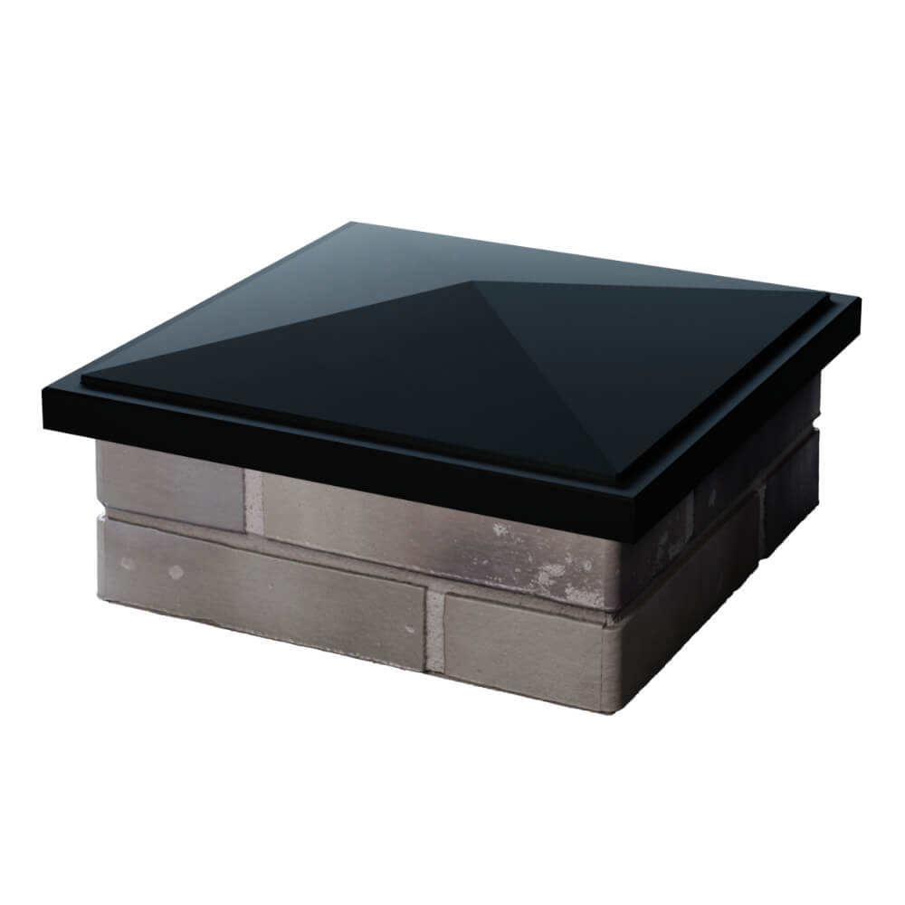 Колпак Zking БонаМоно Черный на столб 1.5х1.5 кирпича (385х385, 400х400мм) в Нижнем Тагиле фото