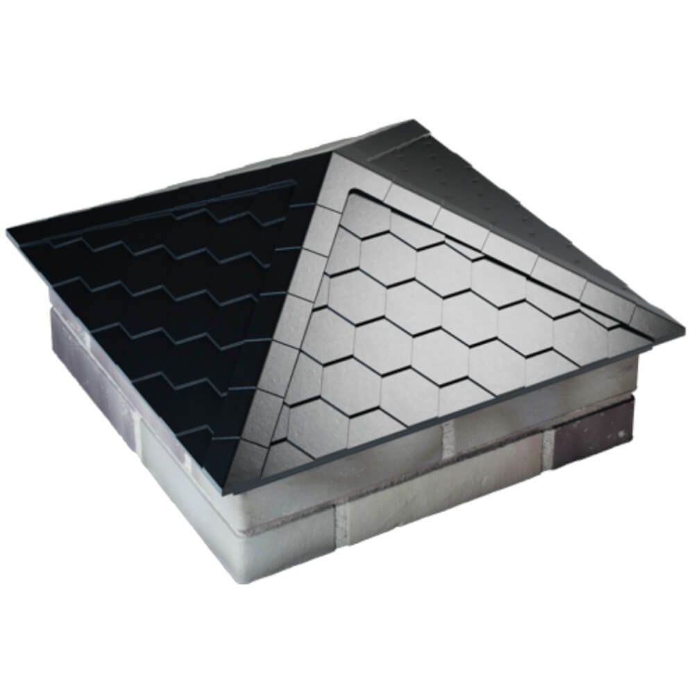 Колпак Zking Эверест Черный на столб 2х2 кирпича (535х535мм) Нижний Тагил фото