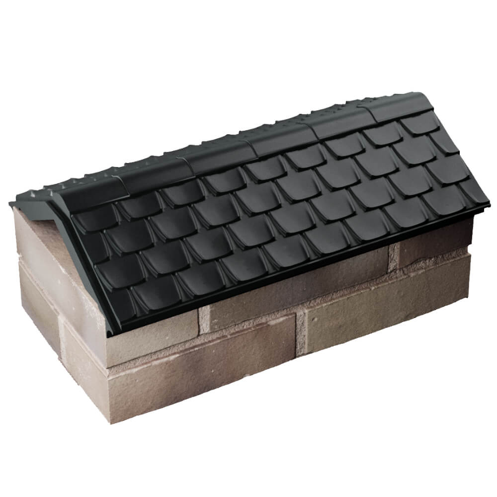 Парапет Zking Эльбрус Черный с посадкой на 1 кирпич (255мм) в Нижнем Тагиле фото