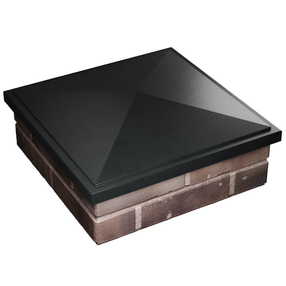 Колпак Zking БонаМоно Черный на столб 2х2 кирпича (515х515, 530х530мм) в Нижнем Тагиле фото