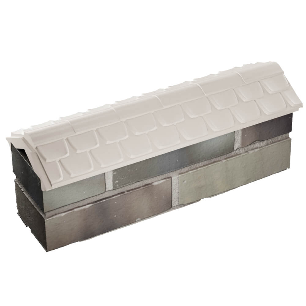 Парапет Zking Эльбрус Бежевый с посадкой на 0.5 кирпича (130мм) в Нижнем Тагиле фото