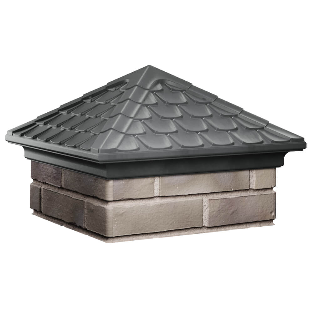 Колпак Zking Эльбрус Серый на столб 1.5х1.5 кирпича (385х385мм) в Нижнем Тагиле фото