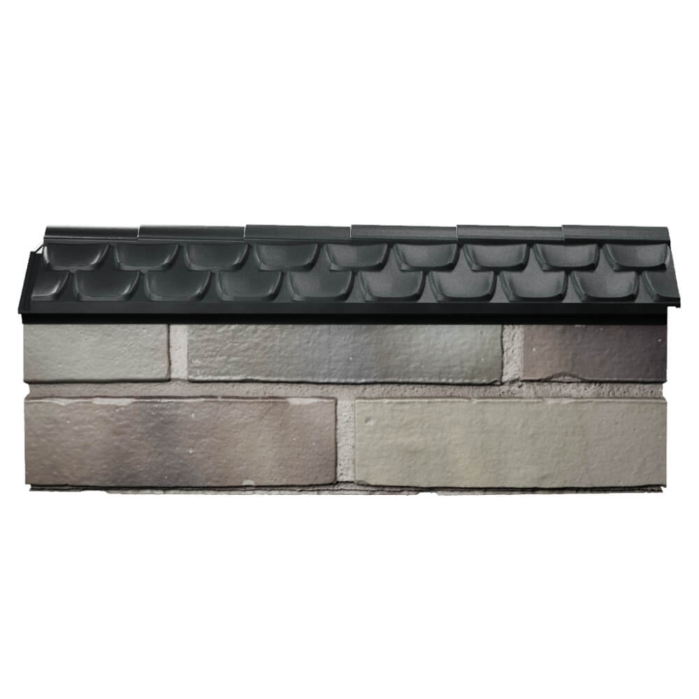 Парапет Zking Эльбрус Черный с посадкой на 0.5 кирпича (130мм) в Нижнем Тагиле фото