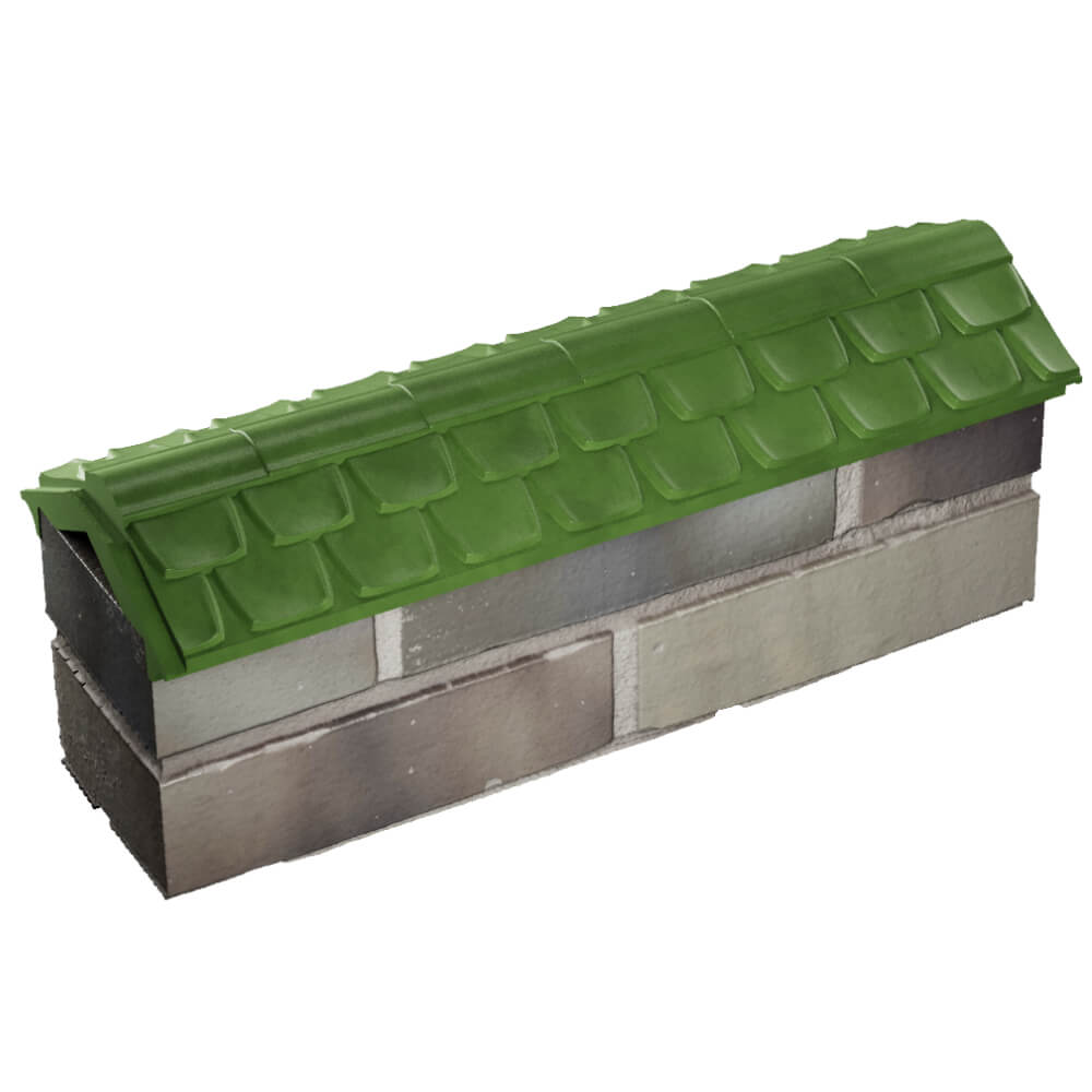 Парапет Zking Эльбрус Зеленый с посадкой на 0.5 кирпича (130мм) в Нижнем Тагиле фото